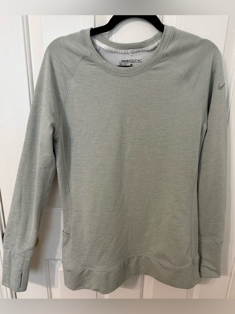 Nike Golf Dri-FIT Women’s Large Gray Long Sleeve Performance Top